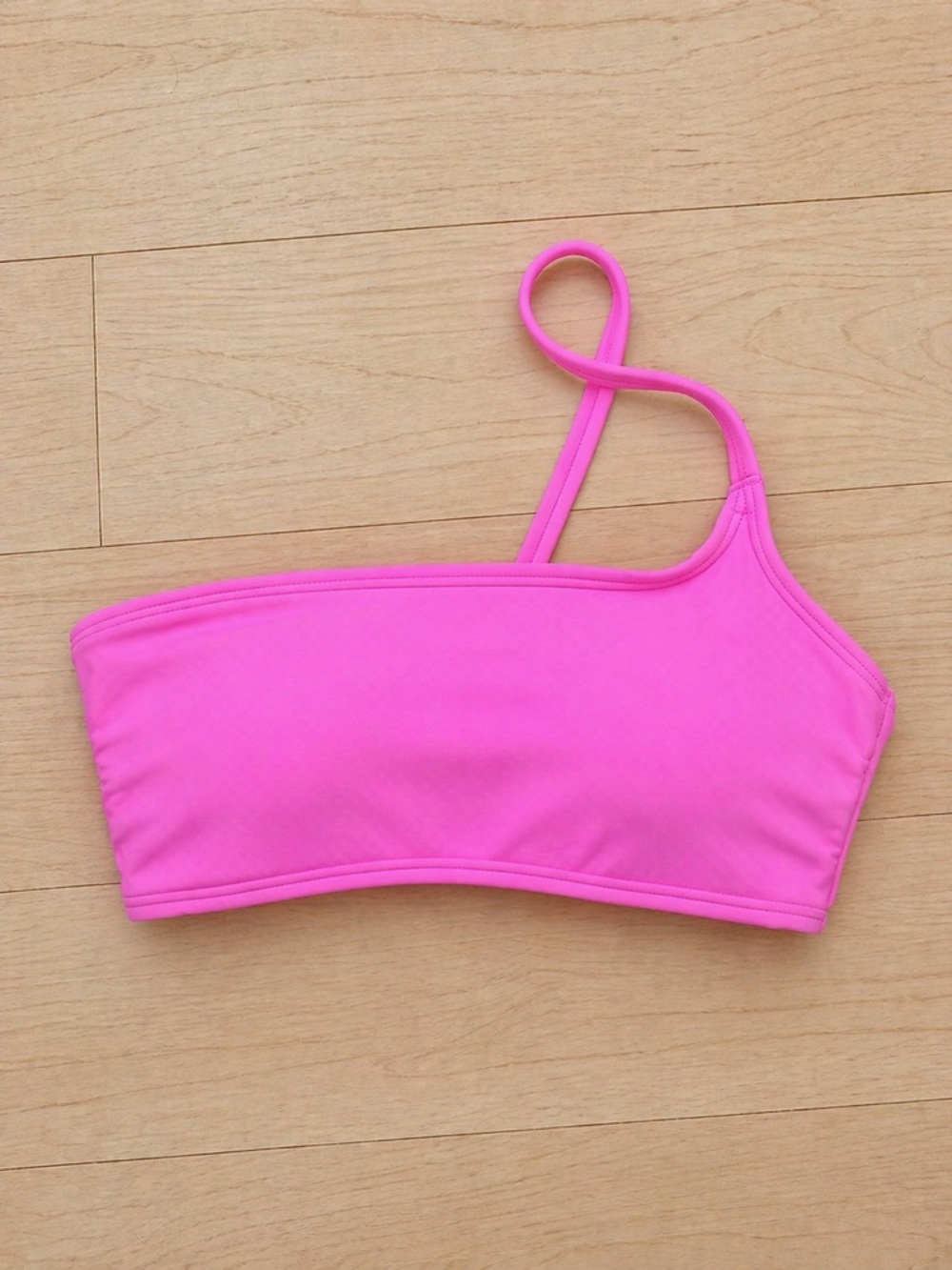 Victoria's Secret Neon Pink One-Shoulder Bikini Top